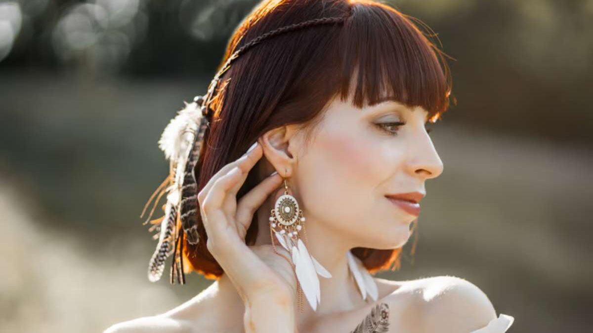 boucle d'oreille bohème mariage
