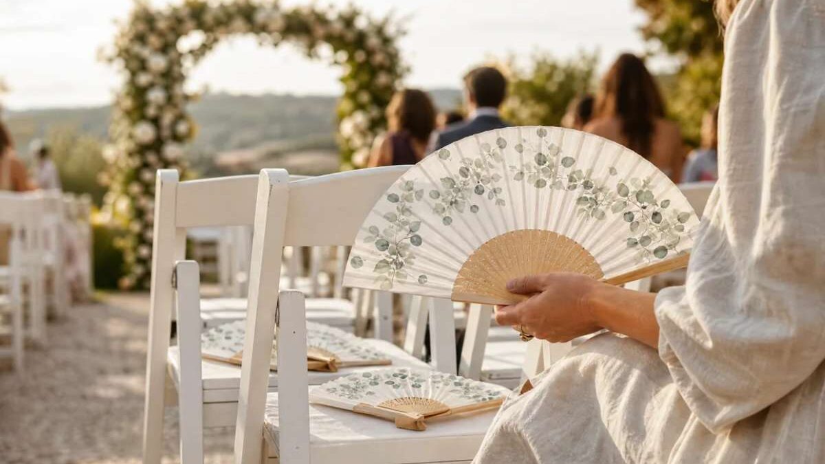 Eventail mariage